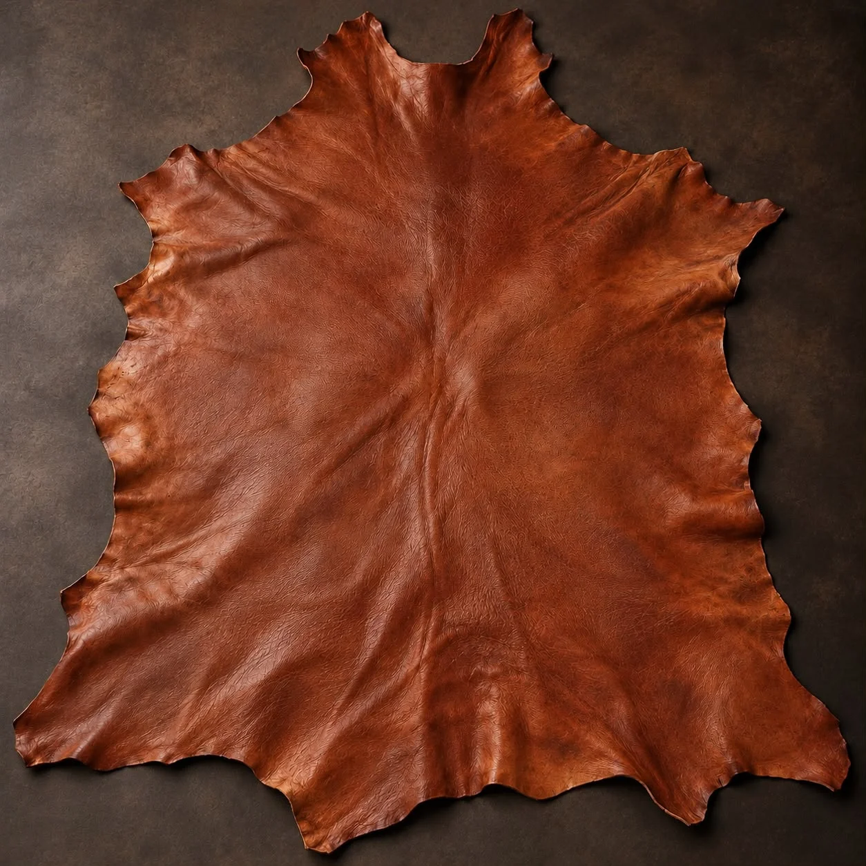 A full skin of finished kangaroo leather