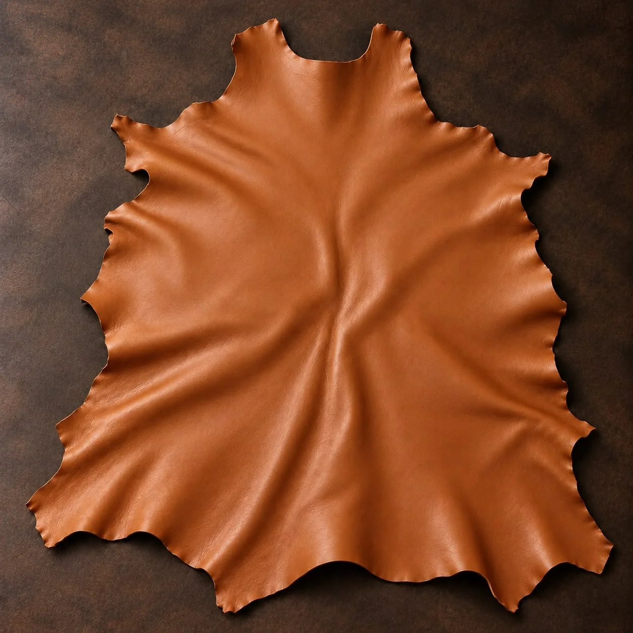 A full skin of finished sheep leather